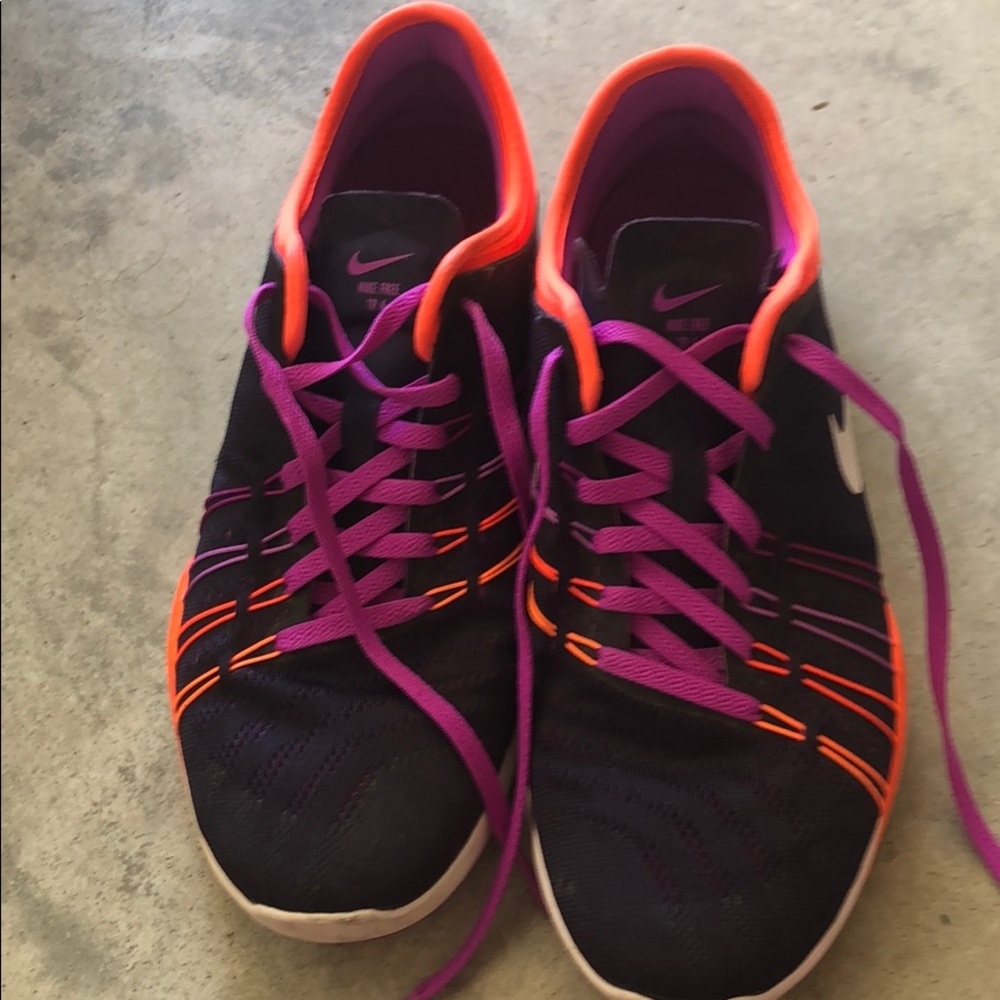 Dark and neon colored Nike